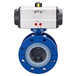 氣動(dòng)襯F46法蘭蝶閥